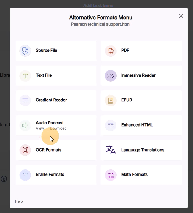 Once complete click View