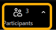 Participants icon with three users displayed.