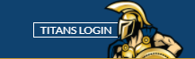 Titans login button with a warrior graphic.