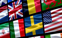 Flags of various countries displayed together.